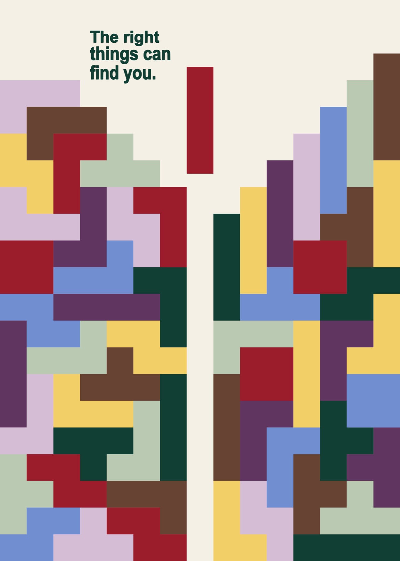Tetris Find You, Illustration print on Canson Infinity matte paper by Tianci Dong